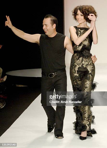 Louis Verdad and model during Mercedes-Benz Fall 2006 L.A. Fashion Week at Smashbox Studios - Louis Verdad - Runway at Smashbox Studios in Culver...
