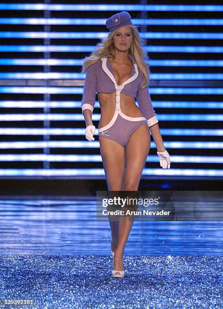 Karolina Kurkova during 11th Victoria's Secret Fashion Show - Runway at Kodak Theatre in Hollywood, California, United States.