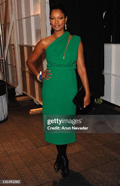 Garcelle Beauvais during Mercedes-Benz Spring 2006 L.A. Fashion Week at Smashbox Studios - Kevan Hall - Backstage at Smashbox Studios in Culver City,...