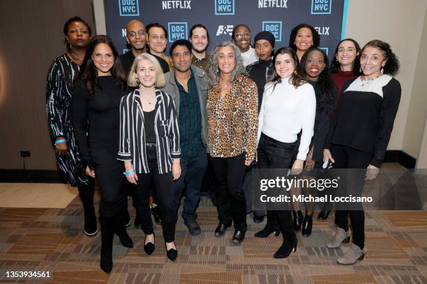 The crew of The HBO Documentary Series "BLACK AND MISSING" attends its World Premiere at DOC NYC 2021 at Cinepolis Theater on November 17, 2021 in...