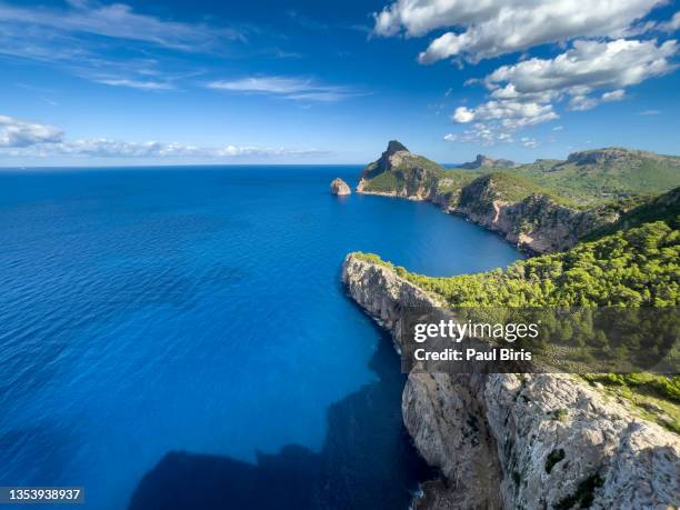 the mirador es colomer, spanish island of mallorca, spain - cabo formentor stock pictures, royalty-free photos & images