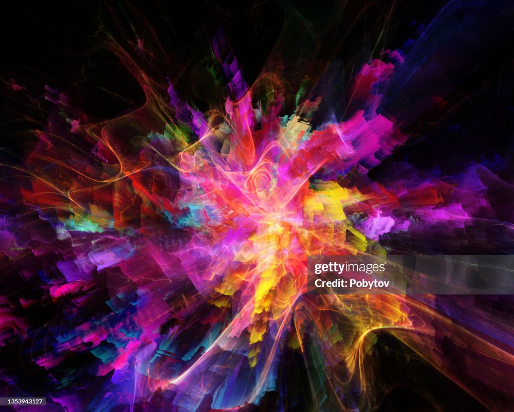 Explode All Colors Explosion Of Colors High-Res Vector Graphic - Getty Images