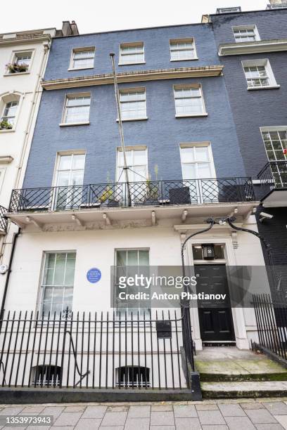 50 berkeley square in mayfair, london, uk is a reportedly haunted townhouse. - phatianov stock pictures, royalty-free photos & images