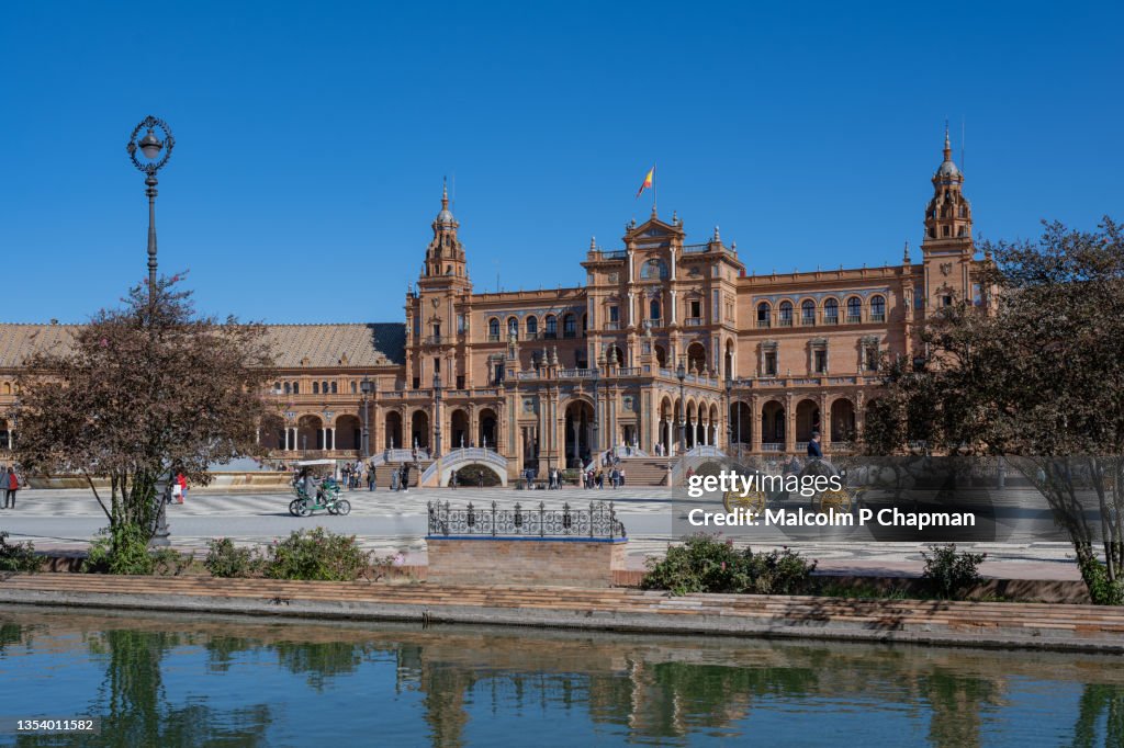 Plaza de Espana, Seville, Andalusia, Spain