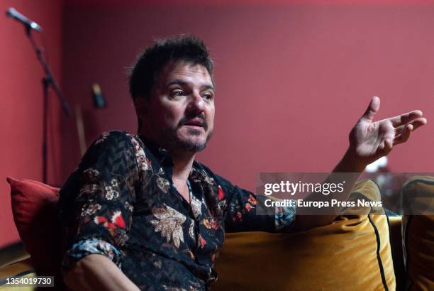 The musician Coque Malla during an interview with Europa Press for his compilation album 'El astronauta gigante', on 18 November, 2021 in Madrid,...