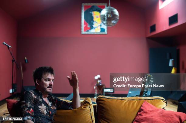 The musician Coque Malla during an interview with Europa Press for his compilation album 'El astronauta gigante', on 18 November, 2021 in Madrid,...