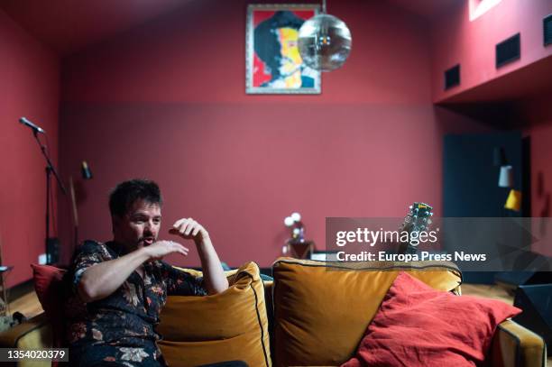 The musician Coque Malla during an interview with Europa Press for his compilation album 'El astronauta gigante', on 18 November, 2021 in Madrid,...