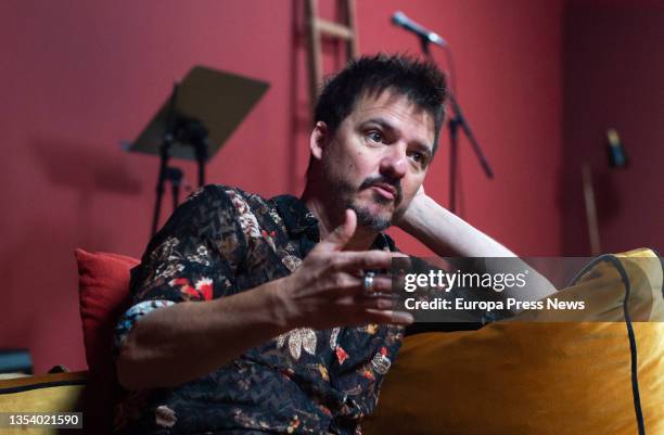 The musician Coque Malla during an interview with Europa Press for his compilation album 'El astronauta gigante', on 18 November, 2021 in Madrid,...