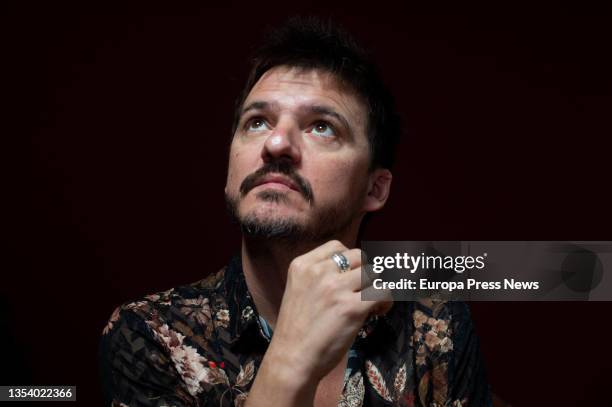 The musician Coque Malla poses after an interview with Europa Press for his compilation album 'El astronauta gigante', on 18 November, 2021 in...