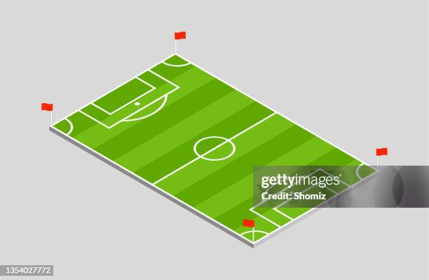 illustrations, cliparts, dessins animés et icônes de terrain de football green grass - terrain de foot