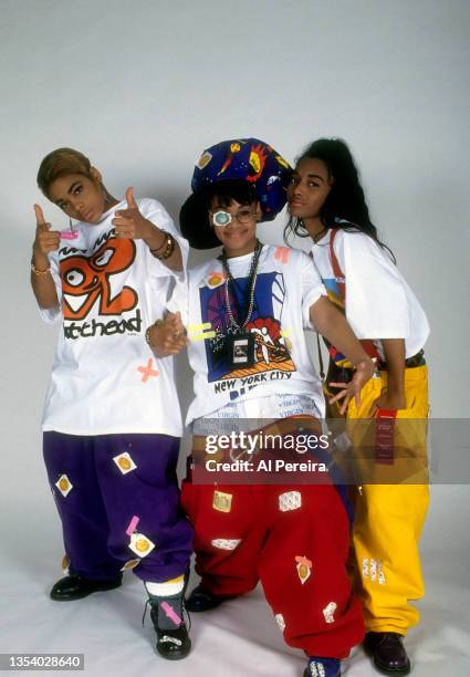 Group TLC appear in a portrait taken on October 10, 1992 in New York City.