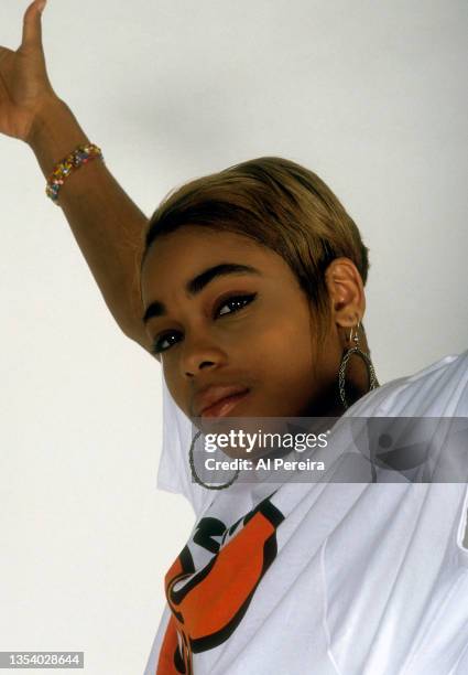 Tionne Watkins aka T-Boz of the R & B group TLC appears in a portrait taken on October 10, 1992 in New York City.