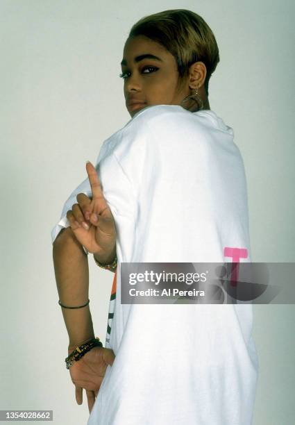 Tionne Watkins aka T-Boz of the R & B group TLC appears in a portrait taken on October 10, 1992 in New York City.