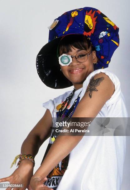 Lisa Lopes aka Left Eye of the R & B group TLC appears in a portrait taken on October 10, 1992 in New York City.