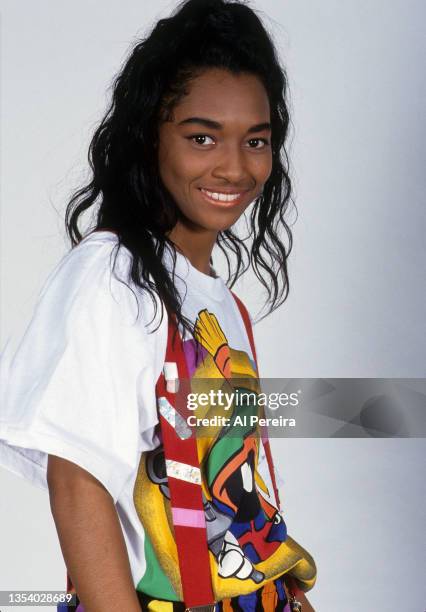 Rozanda Thomas aka Chilli of the R & B group TLC appears in a portrait taken on October 10, 1992 in New York City.