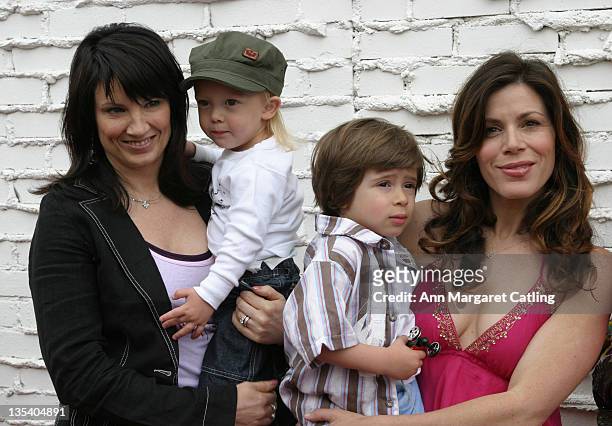 Meredith Brooks and Son and Tricia Leigh Fisher and son Holden