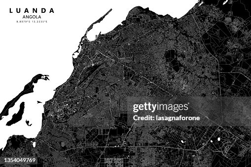 Luanda, Angola Vector Map Luanda, Angola Vector Map