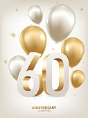 60th Year Anniversary Background