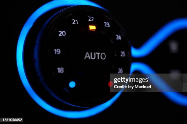 automatic temperature - red hybrid car stock pictures, royalty-free photos & images