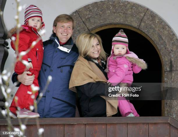 Princess Amalia, Prince Willem Alexander, Princess Maxima and Princess Alexia