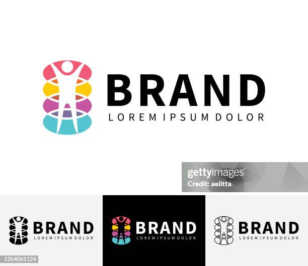 personensymbolsatz. logo-design. - non profit organization stock-grafiken, -clipart, -cartoons und -symbole