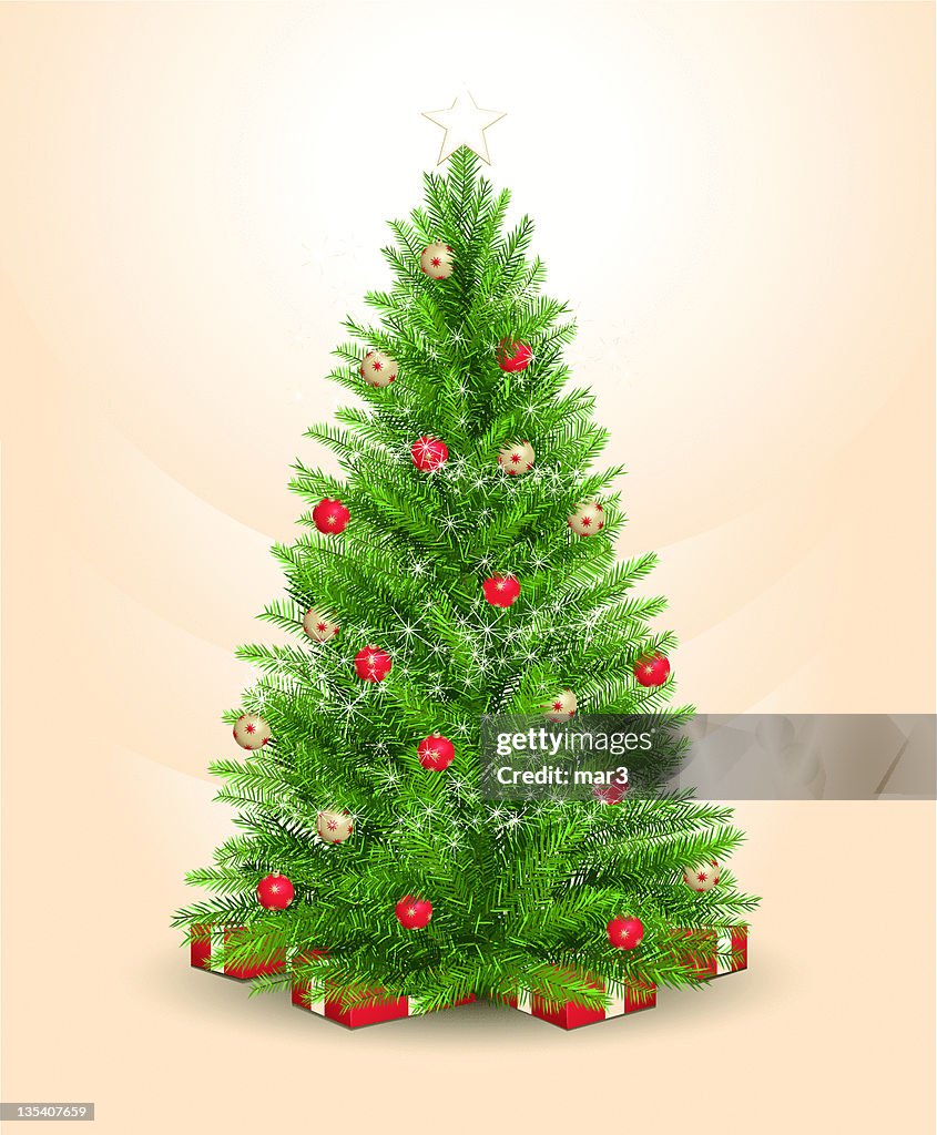 Realistic Christmas tree