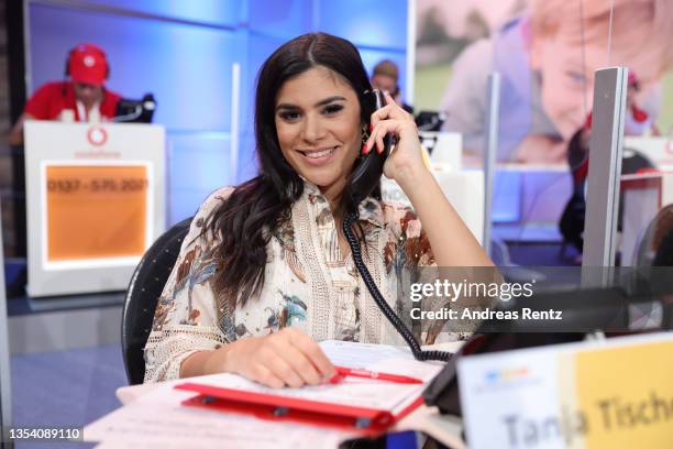 Tanja Tischewitsch attends the 26th RTL Telethon on November 18, 2021 in Huerth, Germany.
