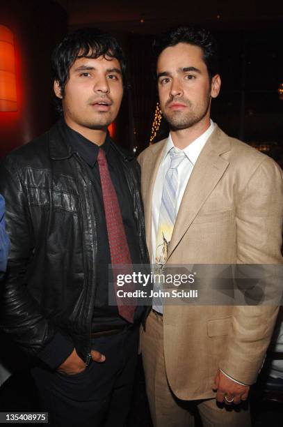 Michael Pena and Jesse Bradford during "Happy Endings" Los Angeles Premiere - After Party in Westwood, California, United States.