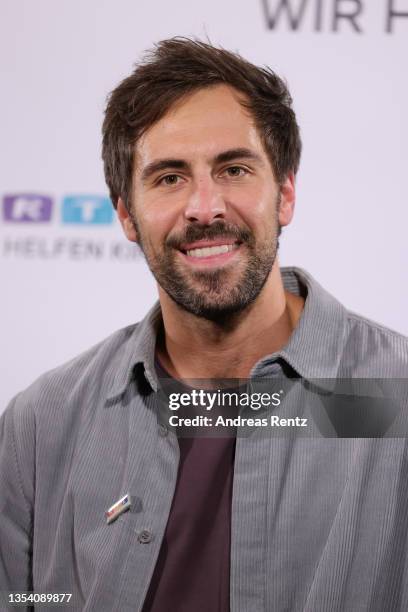 Max Giesinger attends the 26th RTL Telethon on November 18, 2021 in Huerth, Germany.