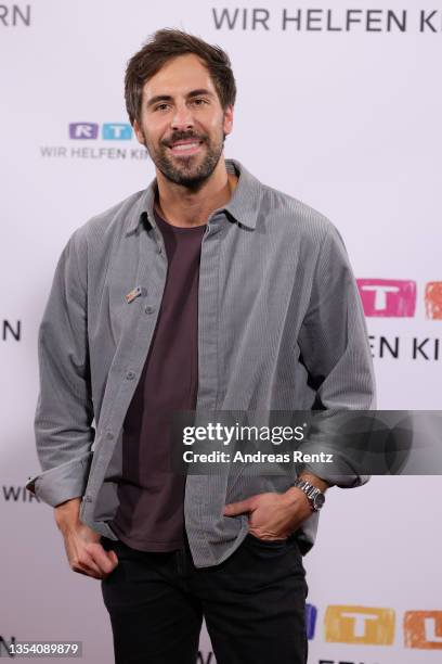 Max Giesinger attends the 26th RTL Telethon on November 18, 2021 in Huerth, Germany.