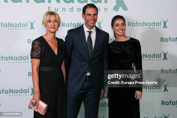 Ana Maria Parera, President of Rafa Nadal Foundation, Rafael Nadal, founder of Rafa Nadal Foundation and Xisca Perello, General Director of Rafa...