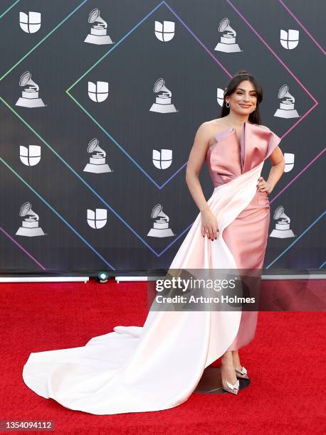 Ana Brenda Contreras attends The 22nd Annual Latin GRAMMY Awards at MGM Grand Garden Arena on November 18, 2021 in Las Vegas, Nevada.