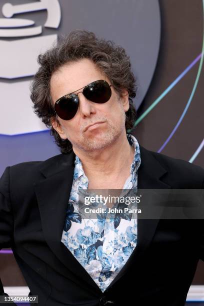 Andrés Calamaro attends The 22nd Annual Latin GRAMMY Awards at MGM Grand Garden Arena on November 18, 2021 in Las Vegas, Nevada.