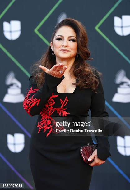Gloria Estefan attends The 22nd Annual Latin GRAMMY Awards at MGM Grand Garden Arena on November 18, 2021 in Las Vegas, Nevada.