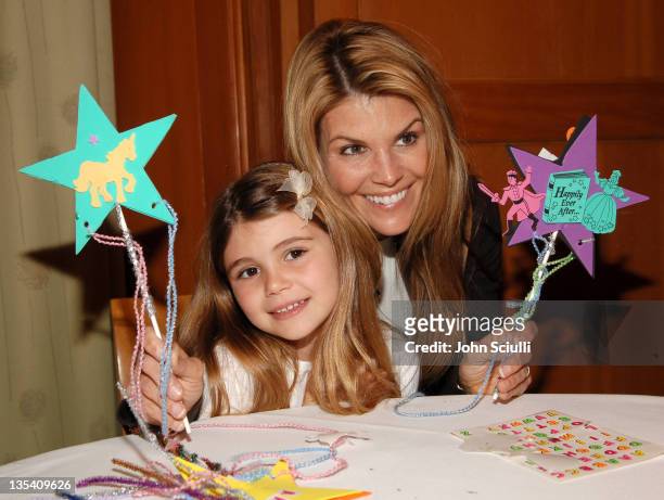 Lori Loughlin with her daughter Olivia during Los Angeles Premiere of LionsGate's "Happily N'Ever After" Hosted by the Hot Moms Club at The Mann...