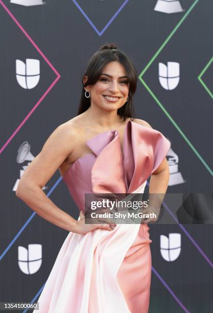 Ana Brenda Contreras attends The 22nd Annual Latin GRAMMY Awards at MGM Grand Garden Arena on November 18, 2021 in Las Vegas, Nevada.