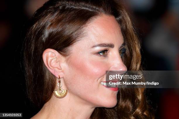 Catherine, Duchess of Cambridge attends the Royal Variety Performance at the Royal Albert Hall on November 18, 2021 in London, England.