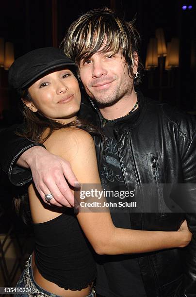 Kelly Hu and Mitch Allan during Maxim 100th Issue Weekend - Poker Tournament in Las Vegas, Nevada, United States.