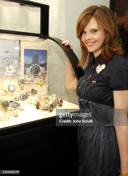 Kiersten Warren during Antiquorum Presents Omegamania Los Angeles Cocktail Party at Regent Beverly Wilshire in Los Angeles, California, United States.