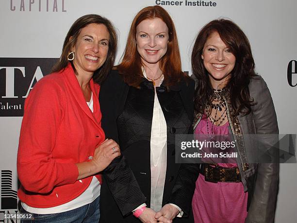 Dr. Beth Karlan, Marcia Cross and Elyse Walker during 2nd Annual "The Pink Party" A Star-Studded Elyse Walker Benefit Supporting Cedars-Sinai Women's...