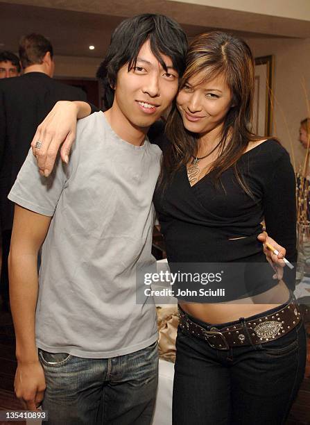 David Ren, director and Kelly Hu during Hollywood Life Reception For "So noTORIous" at Pizarro Design Studio at Pizarro Design Studio in Los Angeles,...