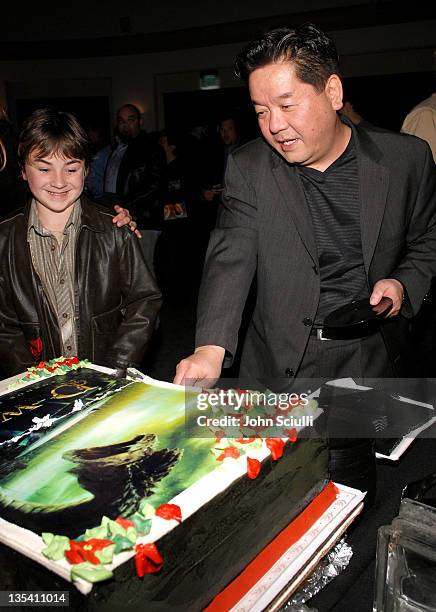 Cody Arens and Hyung-rae Shim, director during Younggu and Showbox Art Presents Special Screening of "D-Wars" at Paramount Theatre in West Hollywood,...
