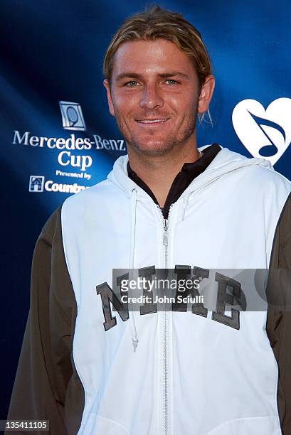 Mardy Fish during Gibson/Baldwin Presents "Night at the Net" at the 78th Annual Mercedes-Benz Cup Benefiting MUSICARES Foundation - Arrivals at Los...
