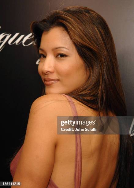 Kelly Hu during Oakley Women's Eyewear Launch Party at Sunset Tower Hotel in West Hollywood, California, United States.