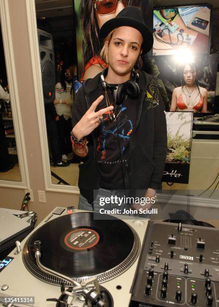 Samantha Ronson during Oakley Women's Eyewear Launch Party at Sunset Tower Hotel in West Hollywood, California, United States.