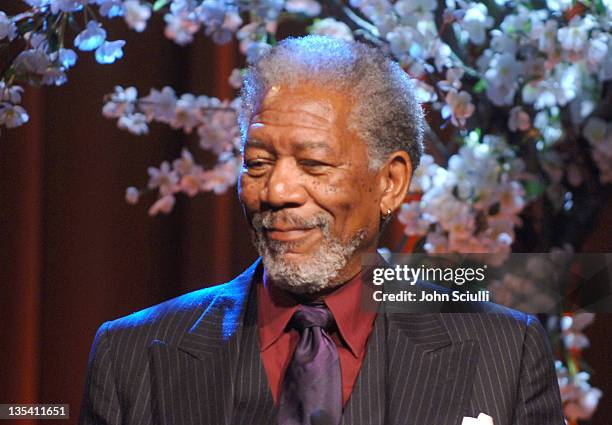 Morgan Freeman during Los Angeles Dream Dinner Commemorating Martin Luther King Jr. National Memorial - February 28, 2006 at Beverly Hills Hotel in...