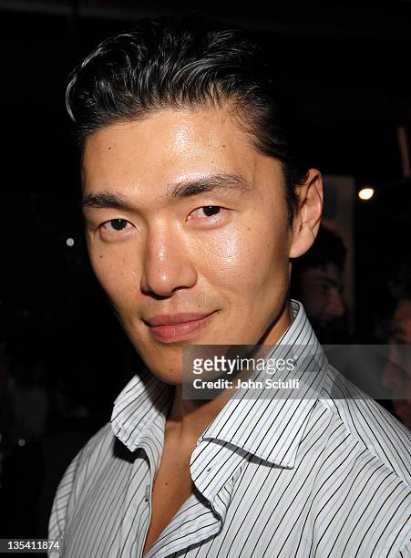 Rick Yune during Smashbox Cosmetics Celebrate the Holidays and Brent Bolthouses Birthday at Area in Los Angeles, California, United States.