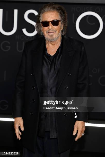 Al Pacino attends the Los Angeles Premiere Of MGM's "House Of Gucci" at Academy Museum of Motion Pictures on November 18, 2021 in Los Angeles,...