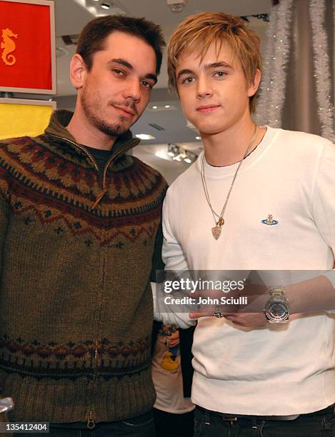 And Jesse McCartney during Teen Vogue Pac Sun Holiday Beach Bash - December 19, 2006 at Pac Sun, 3rd Street Promenade in Santa Monica, California,...