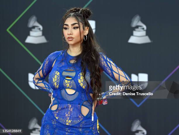 Paloma Mami attends The 22nd Annual Latin GRAMMY Awards at MGM Grand Garden Arena on November 18, 2021 in Las Vegas, Nevada.